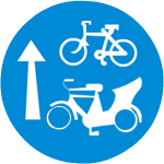 Compulsory cycle track