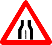 End of dual carriageway