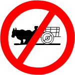 Bullock cart prohibited