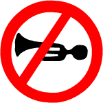 Horn prohibited