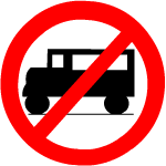 Trucks prohibited