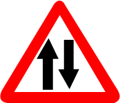 Two-way traffic ahead